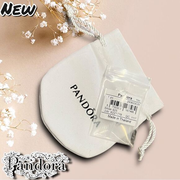 New Pandora Sterling Silver Halo Hearts Stud Earrings with Dust Bag - Picture 10 of 10